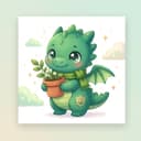 翠盾の鎧龍（Verdant-Aegis Sentinel）- 氷 + 地 + 月、堅実・指導者