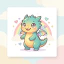 星織の鎧龍（Cosmic-Weaver Sentinel）- 氷 + 天 + 月、堅実・指導者