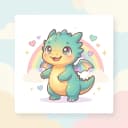 星織の鎧龍（Cosmic-Weaver Sentinel）- 氷 + 天 + 月、堅実・指導者